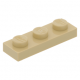 LEGO lapos elem 1x3, sárgásbarna (3623)